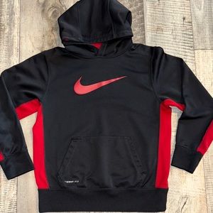 NIKE ‎ Black and Red Hoodie-size youth L